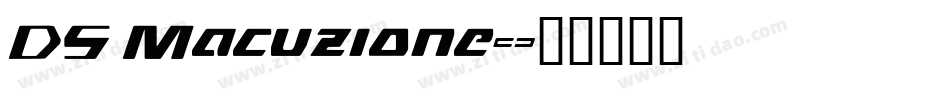 DS Macuzione字体转换